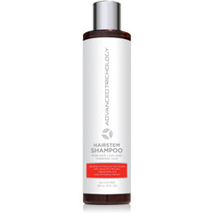 Advanced Trichology HairStem Shampoo bottle closeup for a healthier scalp.
