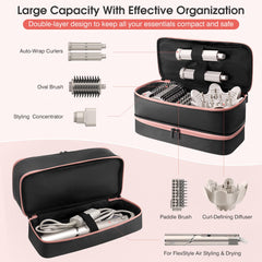 Adworte double layer storage design separates dryer and accessories for organized packing