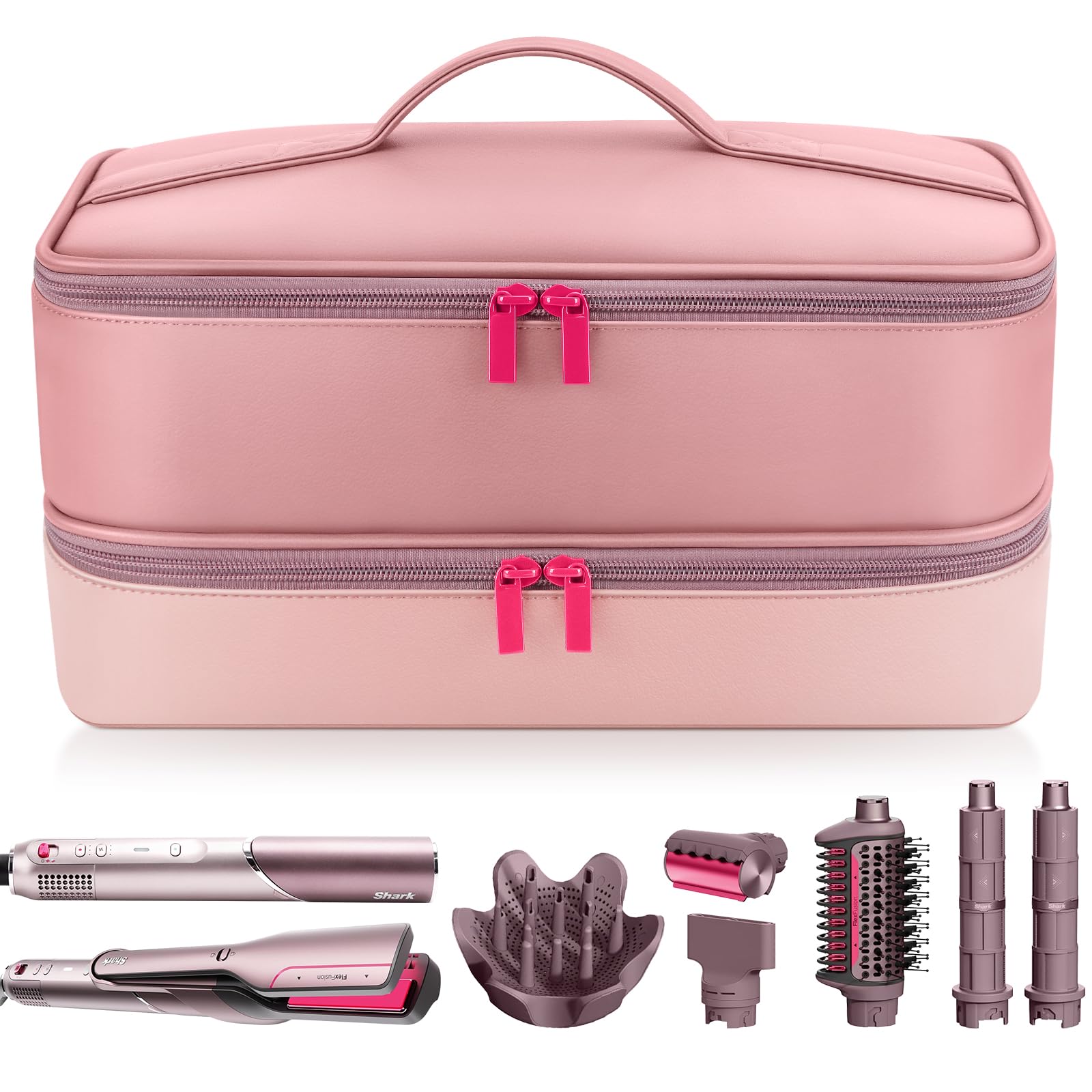 Adworte Travel Hair Dryer Case with Shark FlexFusion custom fit for secure packing.
