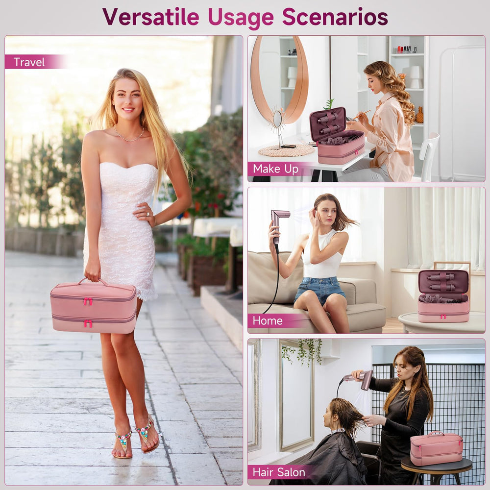 Adworte travel case top-handle view highlights easy transport.