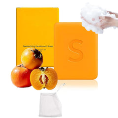 aeaarvged Swarva persimmon bar wrapped, natural deodorizing cleanse for face and body.