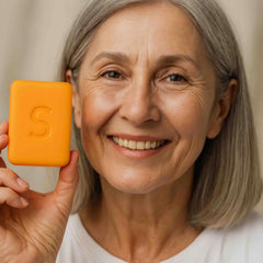 aeaarvged Swarva soap lather closeup, creamy moisture boosts skin softness.