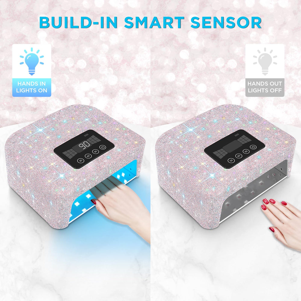 Aedavey portable cordless design demonstrates convenient on-the-go manicure sessions.