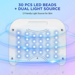 Aedavey UV/LED nail lamp delivers 360-degree curing for even gel results.