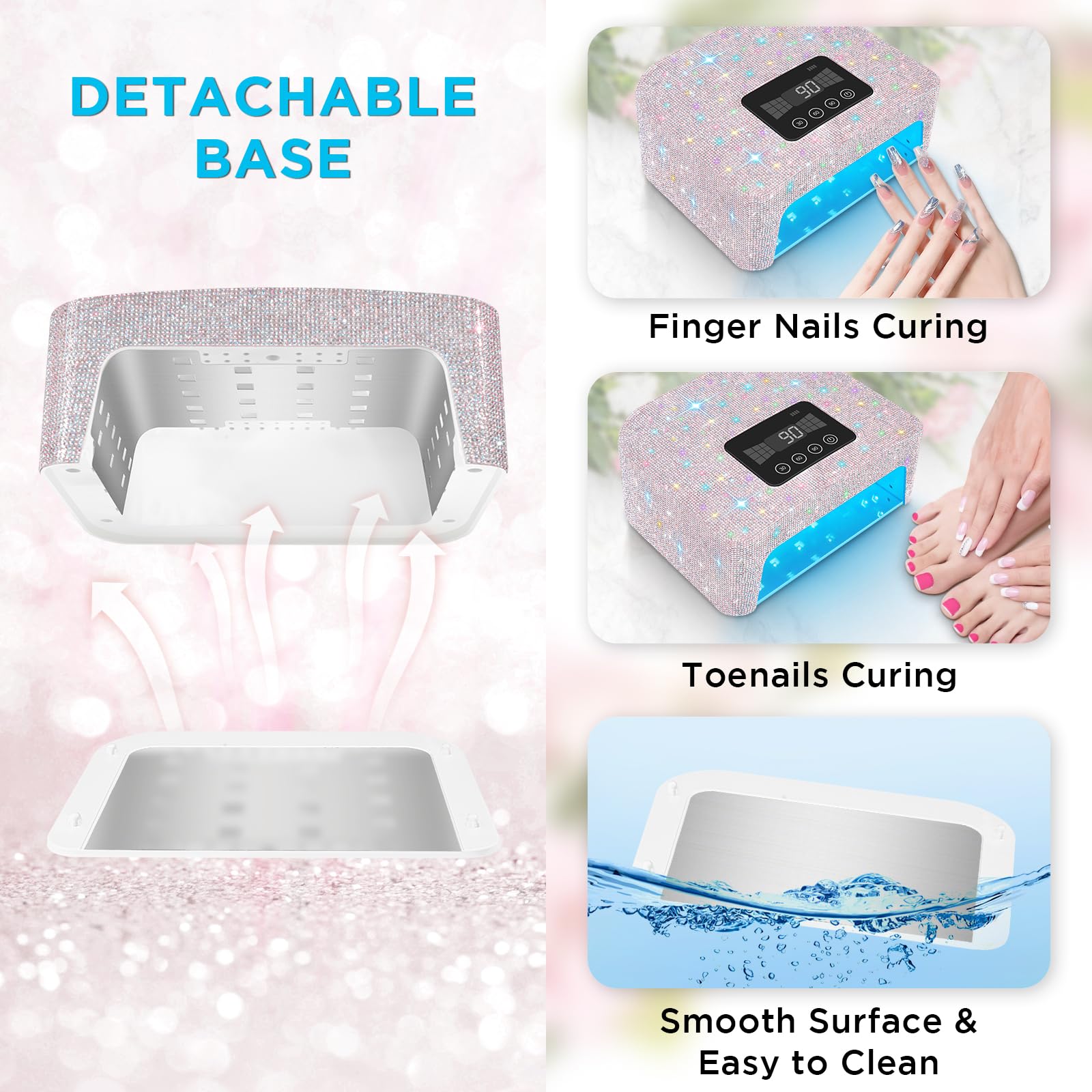 Aedavey gel compatibility confirms use with UV and LED gels.
