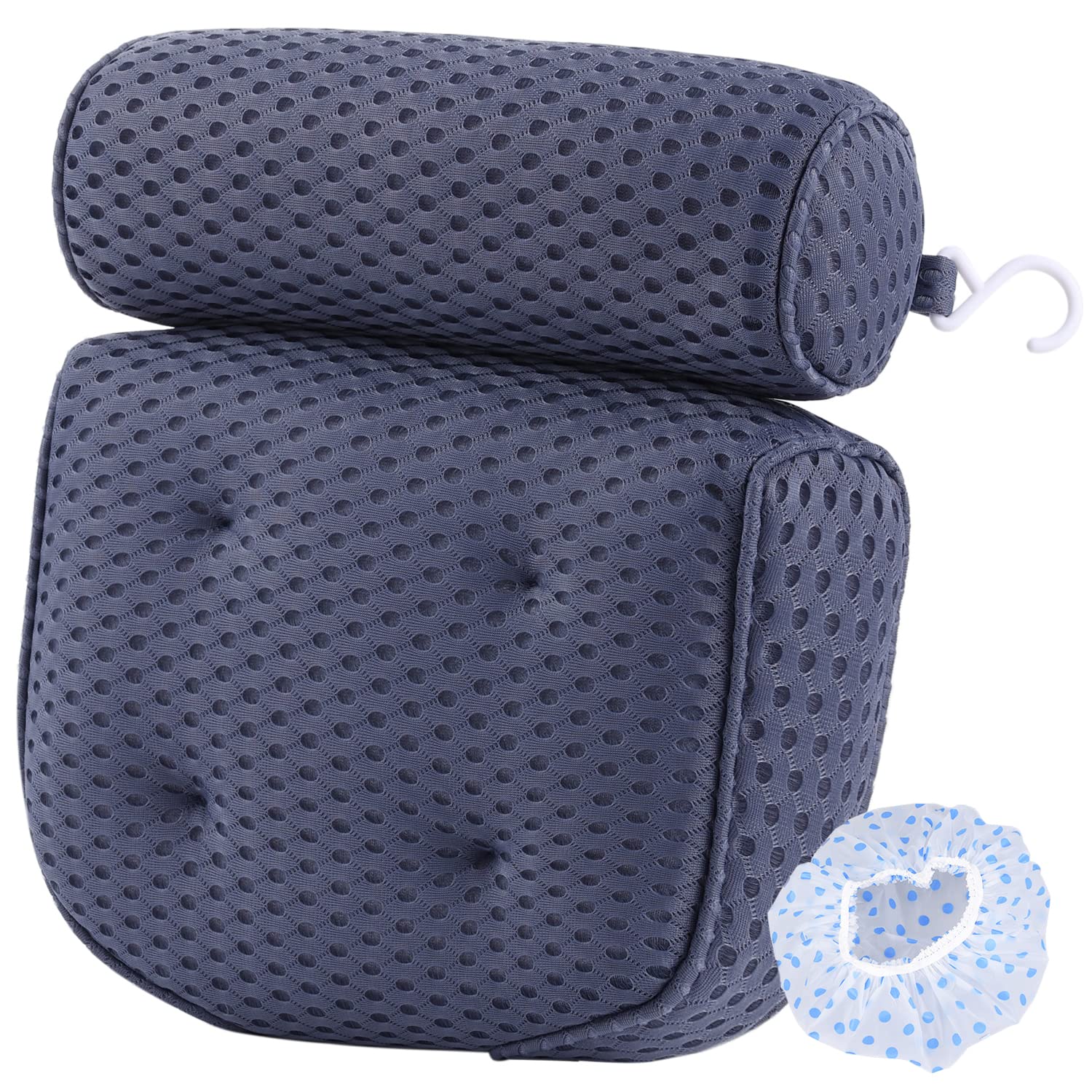 AEROiVi bath pillow in use during a relaxing soak