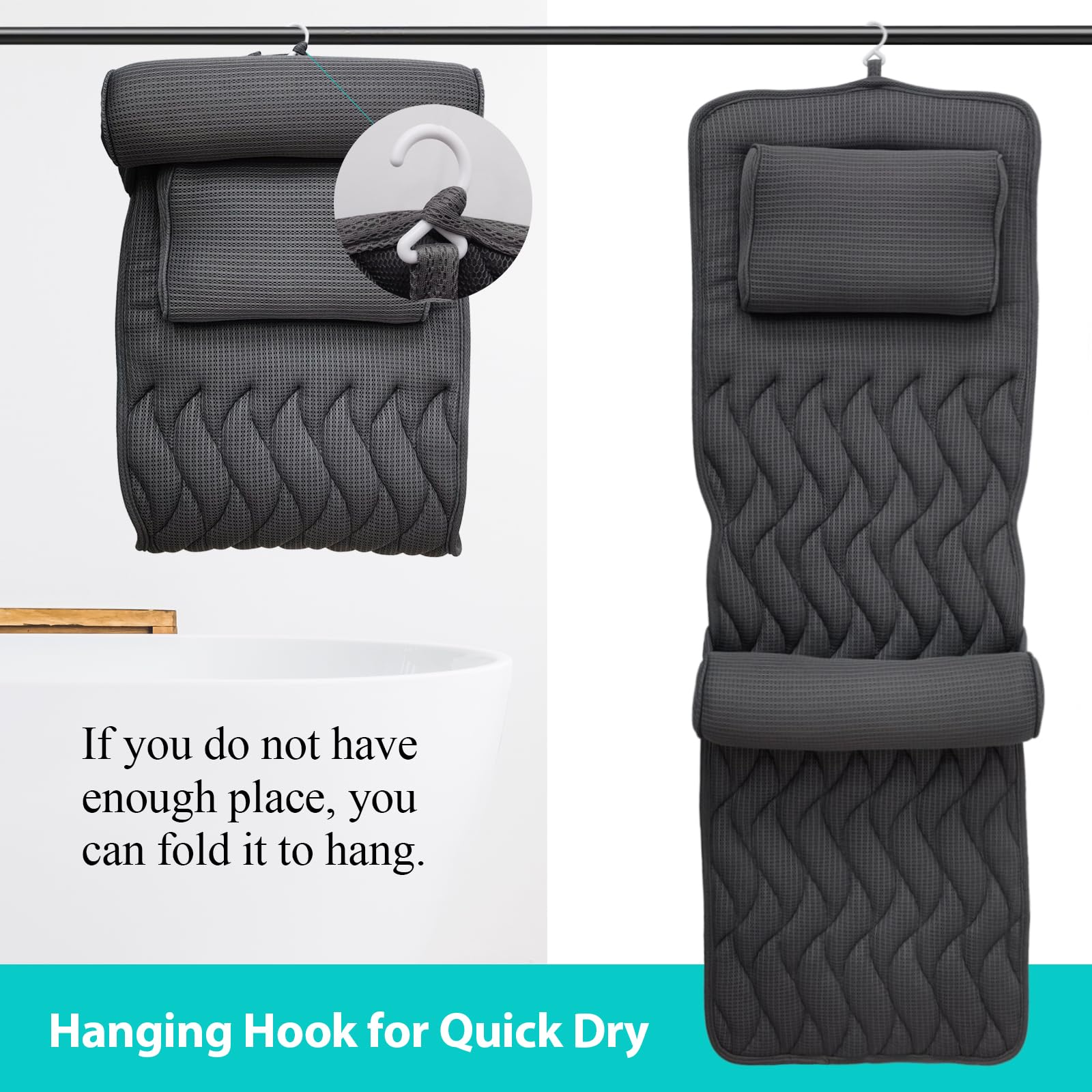 Aeroivi pillow is machine washable and quick to air-dry.