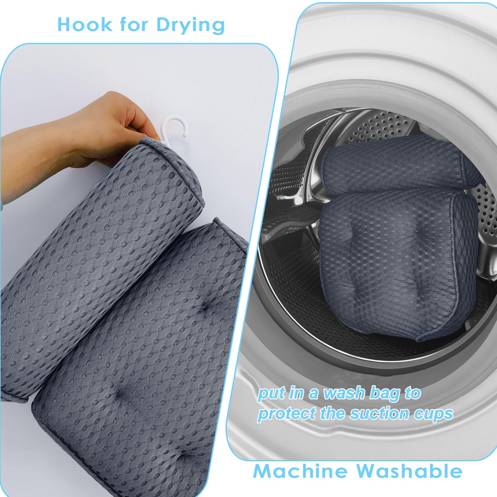 AEROiVi Bath Pillow creates a spa-like at-home relaxing experience.