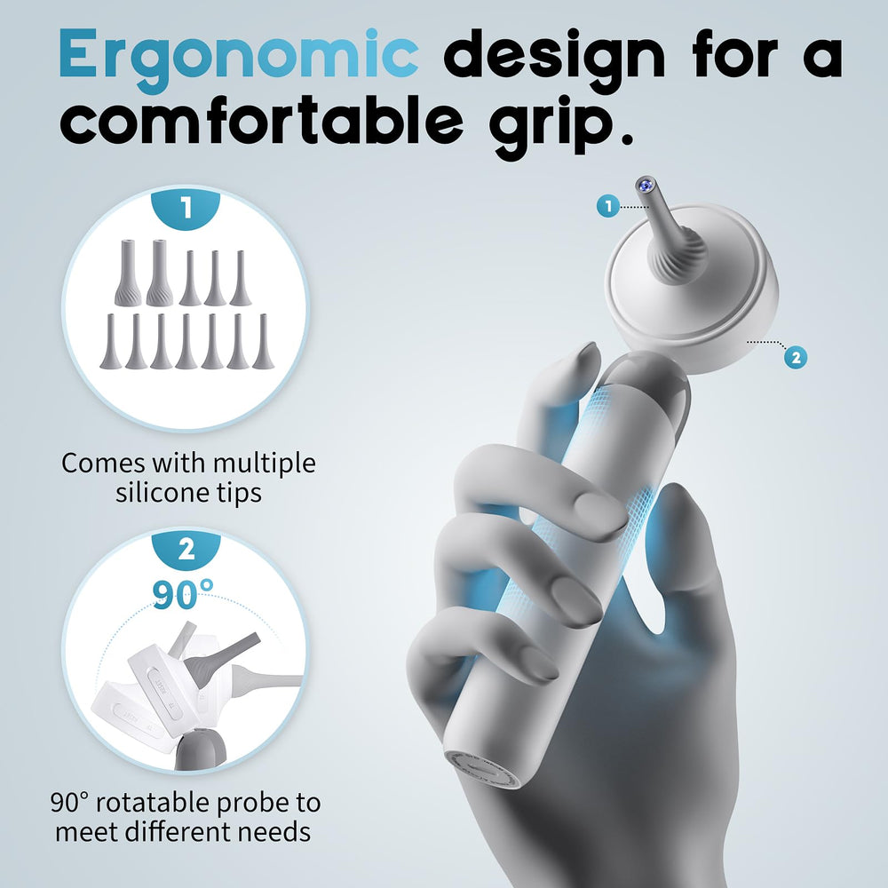 Aertnelz Otoscope includes twelve silicone specula tips for versatile checks.