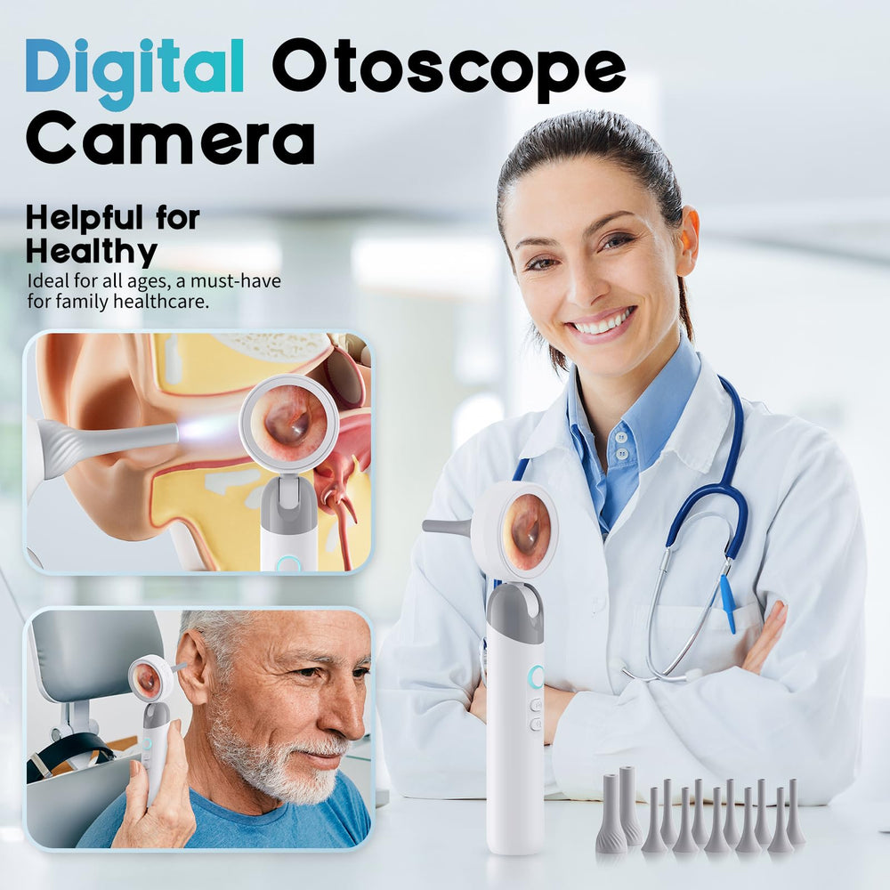 Aertnelz Otoscope ergonomic grip designed for comfortable handling.