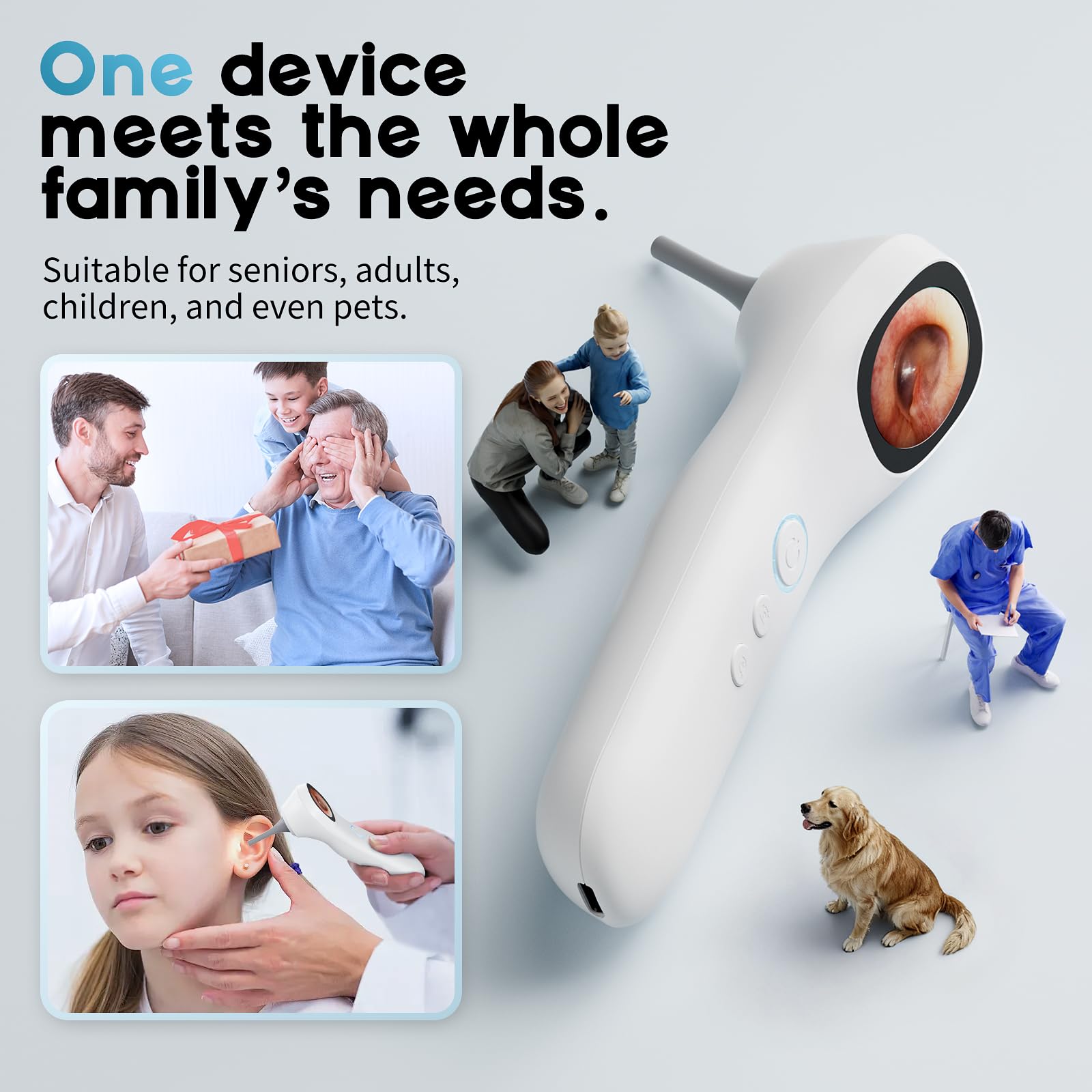 Aertnelz Otoscope is family friendly for adults kids seniors and pets