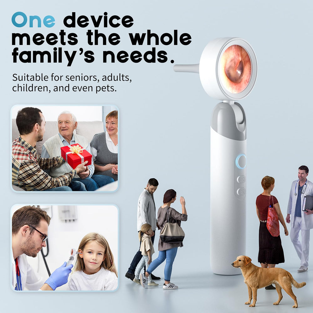 Aertnelz Otoscope charged by USB-C provides ready power for longer sessions.