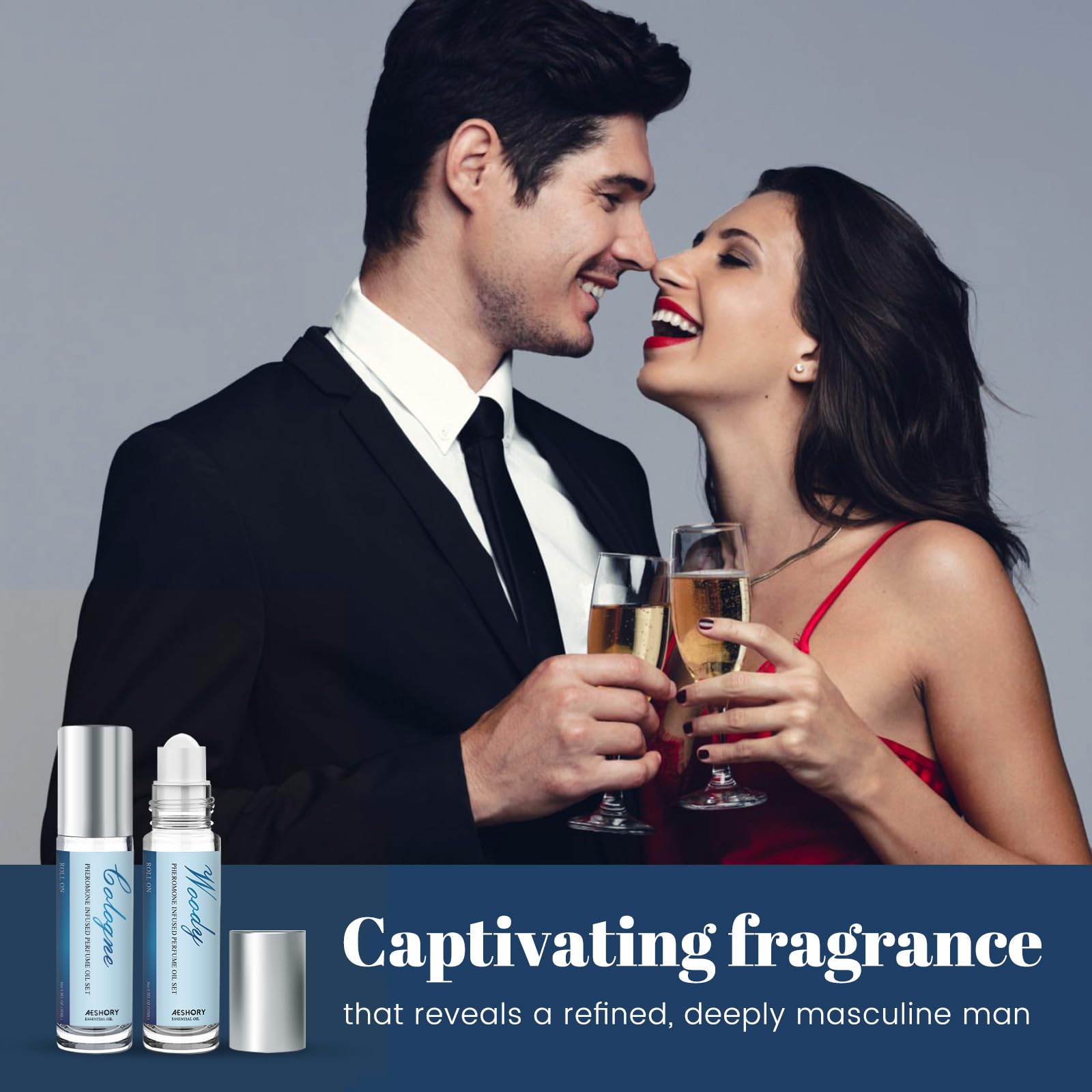 Aeshory pheromone perfume on wrist demonstrates easy, all-day application.