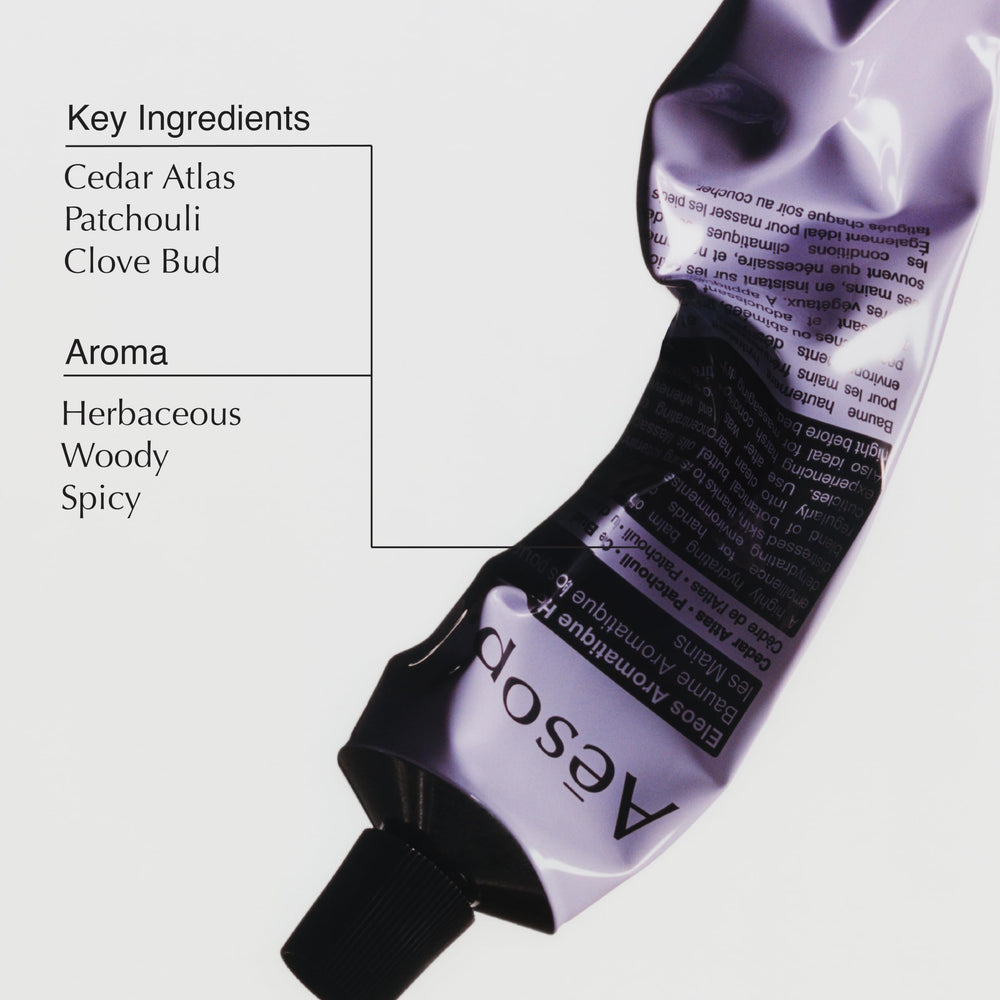 Aesop Eleos shea butter coconut oil nourishing blend close-up