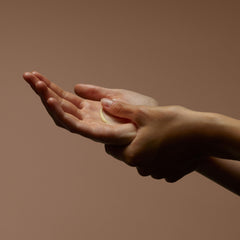 Aesop Resurrection Hand Balm texture swatch reveals concentrated cream