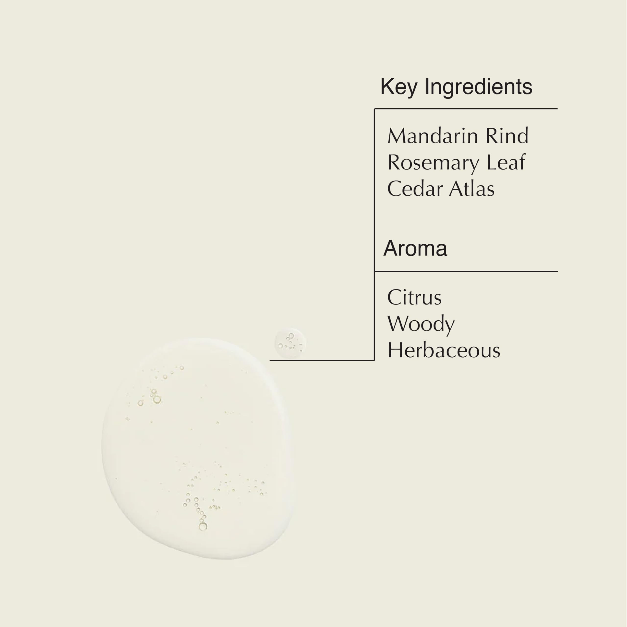 Aesop Reverence hand wash texture detail with mineral pumice for smoother skin.