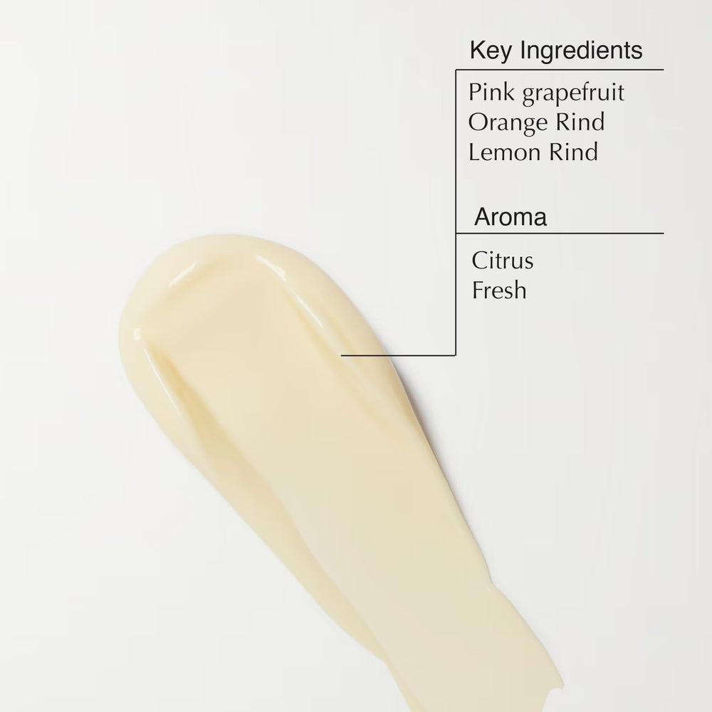 Aesop Rind Concentrate Body Balm after-sun application scene suggesting soothing hydration.