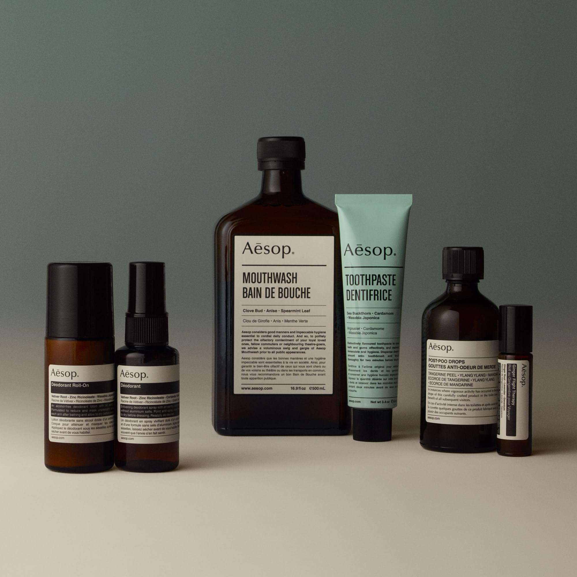 Aesop deodorant features wasabi extract for purifying and deodorizing properties.