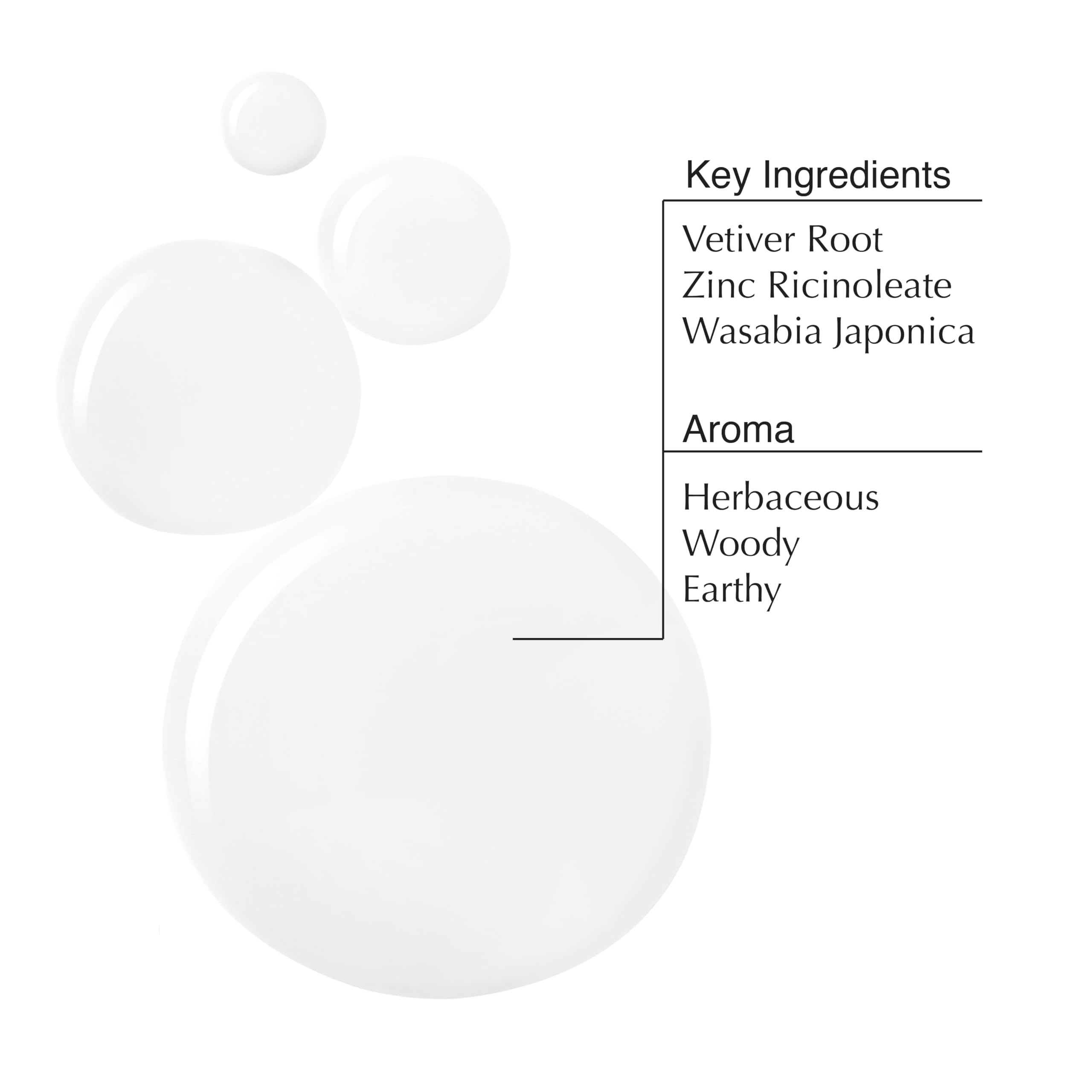 Aesop deodorant contains zinc ricinoleate for odor neutralization.