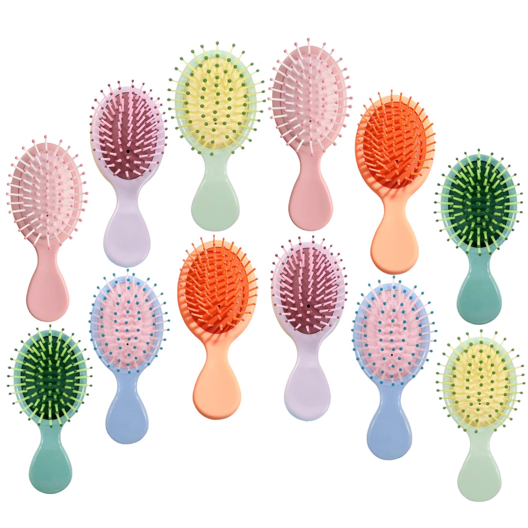 AESPAKO mini hair brush pack travel: compact detangling on the go.