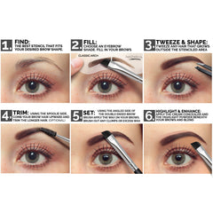 Aesthetica Brow Contour Kit spoolie and brush duo for blending and grooming.