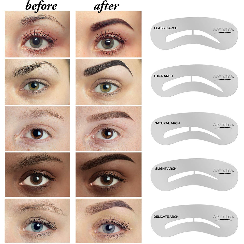 Aesthetica Brow Contour Kit tweezers for precise hair removal and shaping.