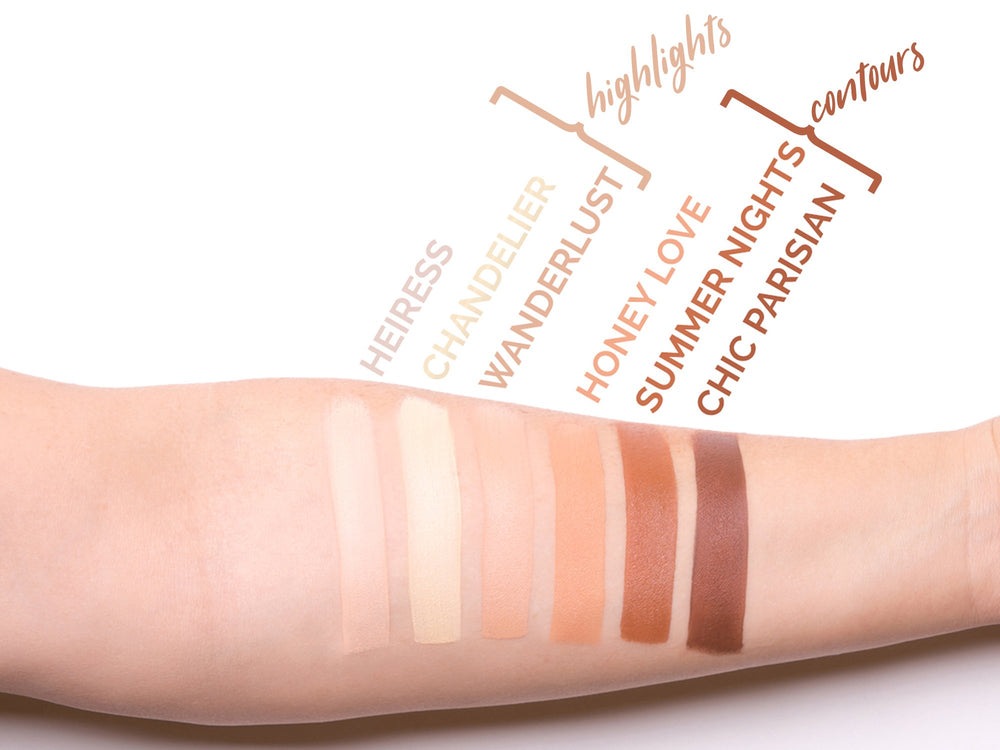 Aesthetica Cosmetics Cream Contour Kit removable pans simplify refreshing shade choices