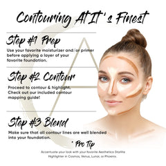 Aesthetica Cosmetics Cream Contour Kit contour shades provide versatile, customizable sculpting options