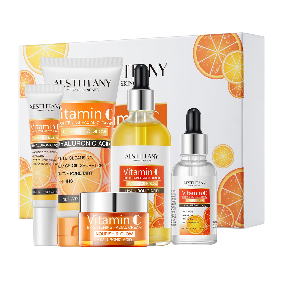 AESTHTANY Vitamin C Cleanser for gentle cleansing and a refreshed complexion.