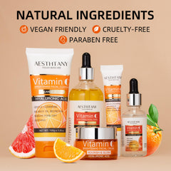 AESTHTANY Vitamin C Eye Cream nourishes delicate under-eye areas with gentle care.