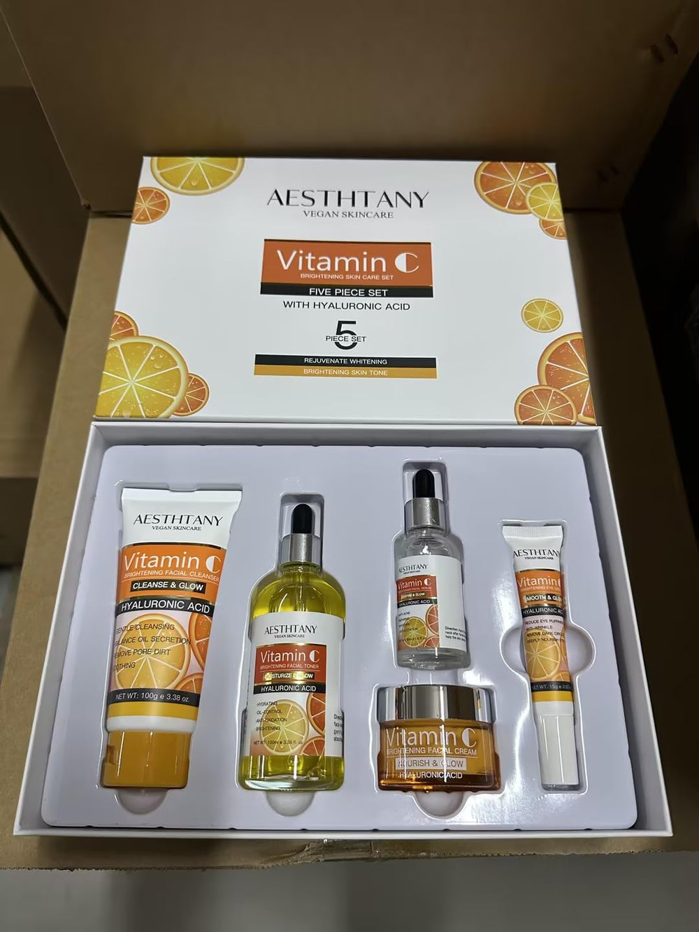 AESTHTANY Vitamin C Morning Routine image highlights a refreshing glow.