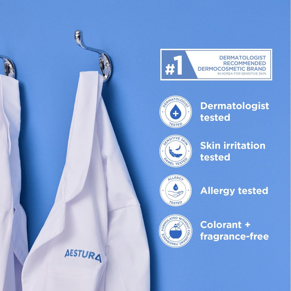 AESTURA ATOBARRIER365 dermatologist-tested and allergy-tested for daily use.