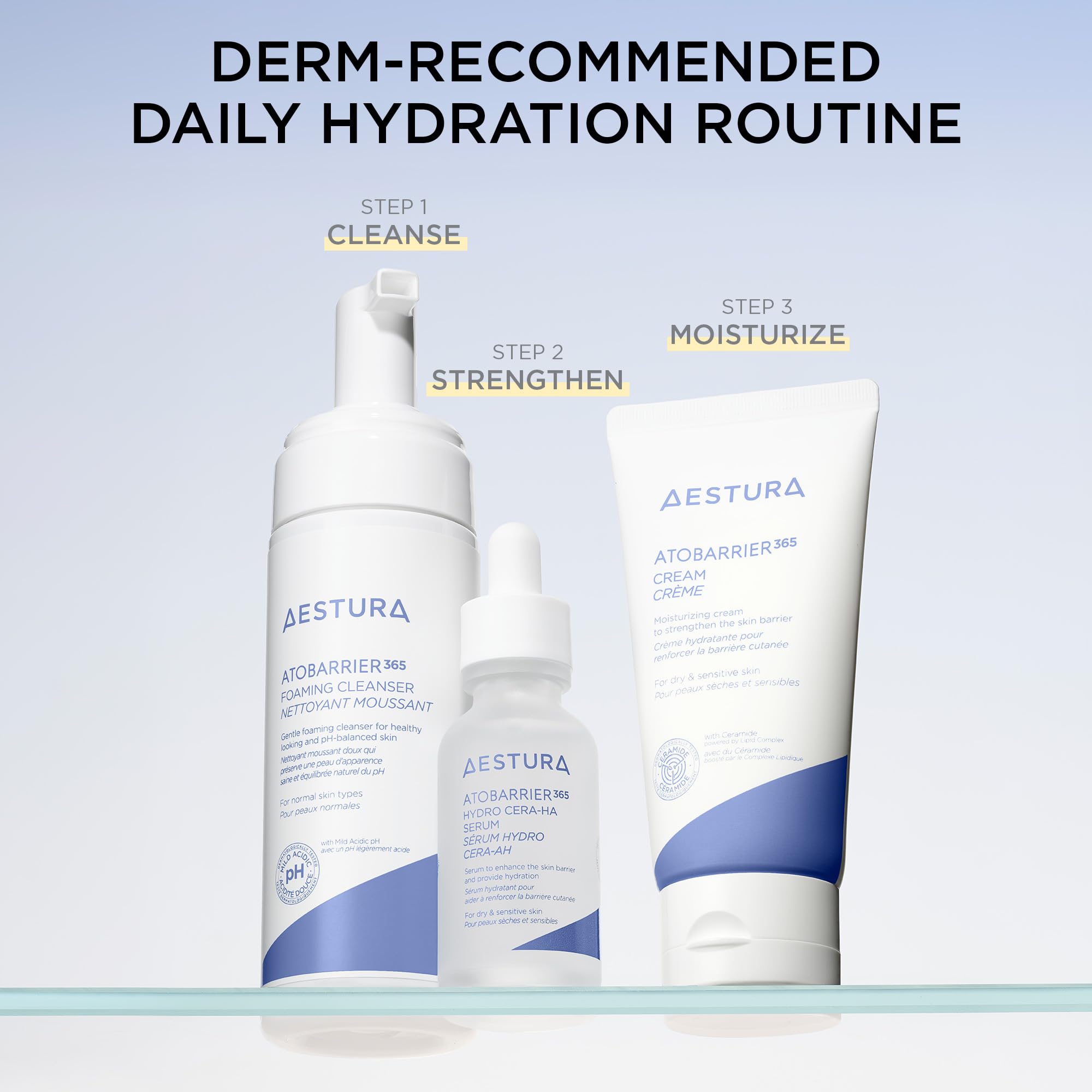 AESTURA ATOBARRIER365 ceramides-barrier-care product shot signals barrier-supporting formula.