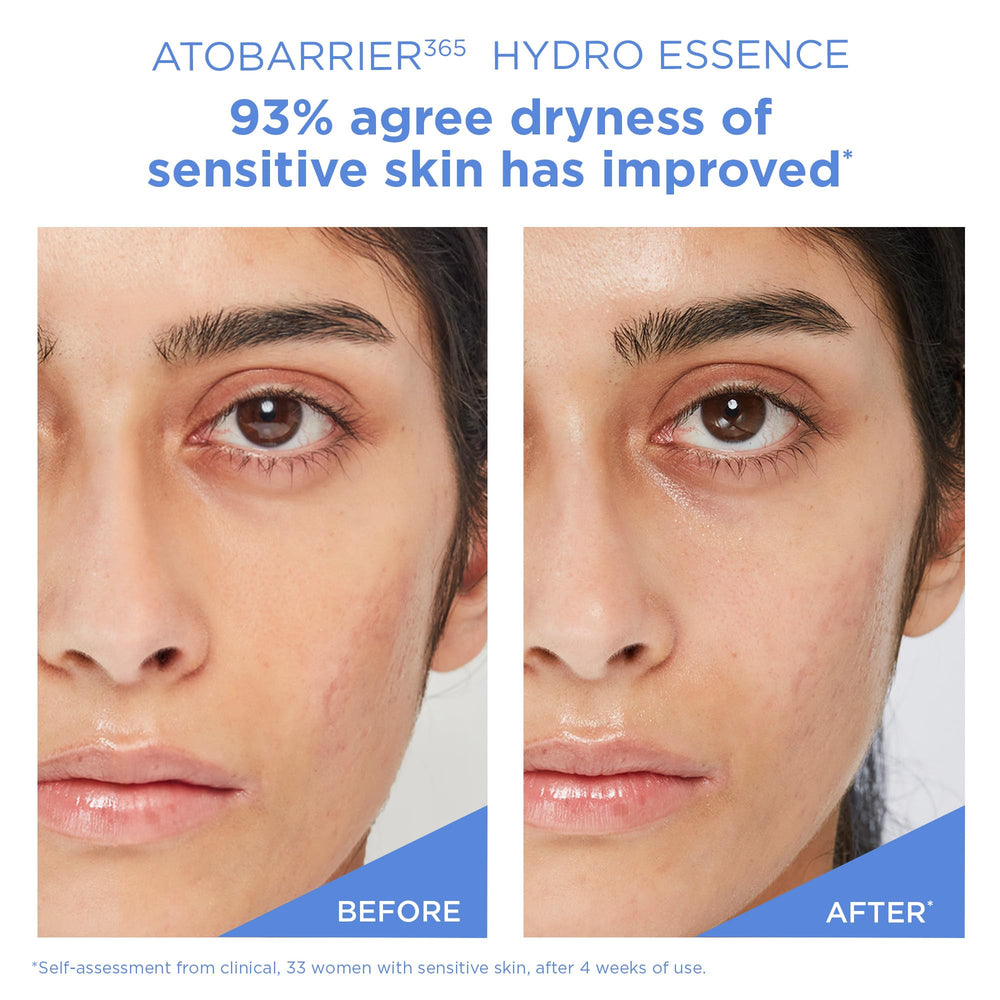 AESTURA ATOBARRIER365 hydro essence label highlights fragrance-free formula