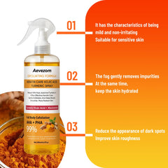 Aevezom Body Keratin Care Kojic Acid Exfoliation action for smoother skin.