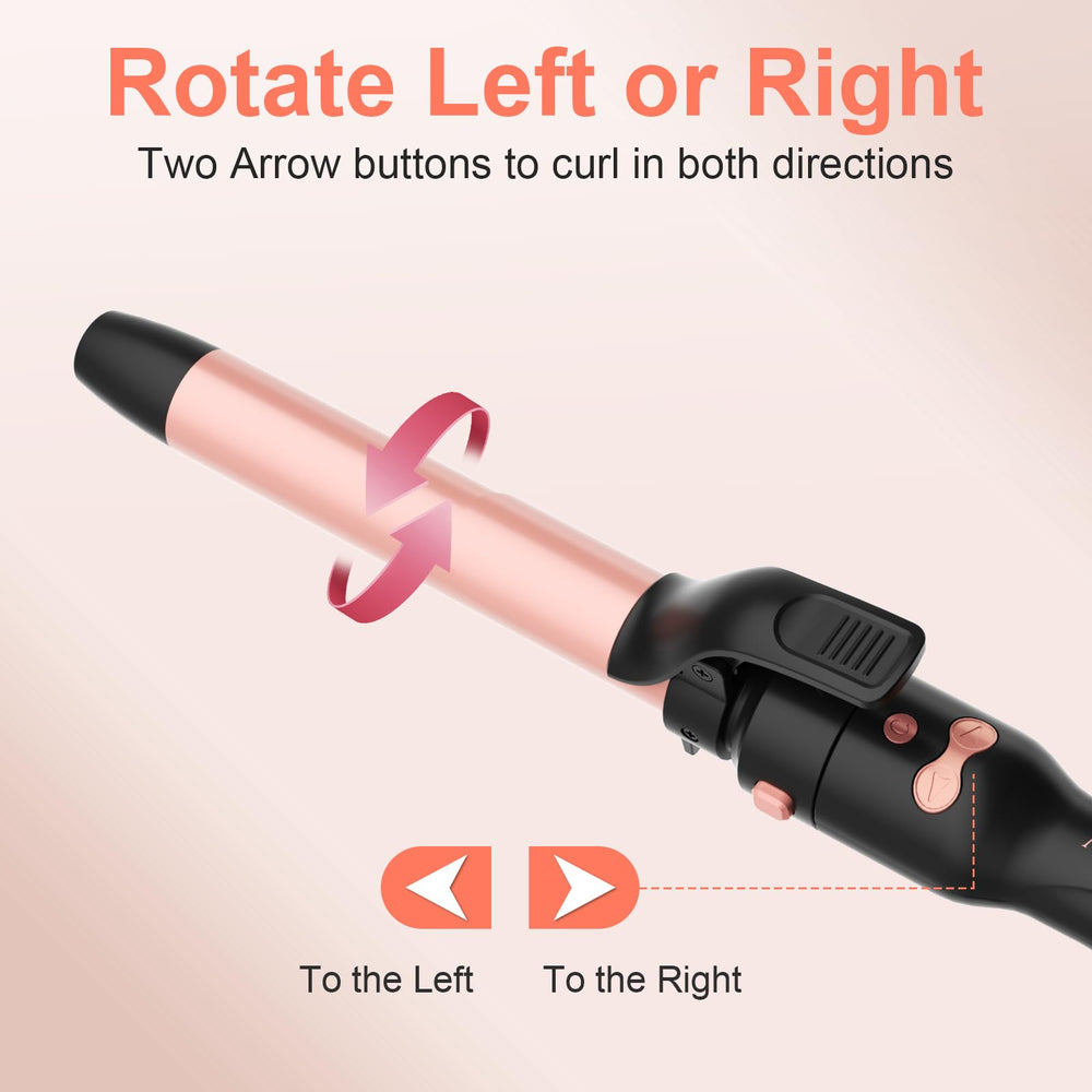 AFANSO rotating curling iron dual voltage travel-friendly worldwide styling