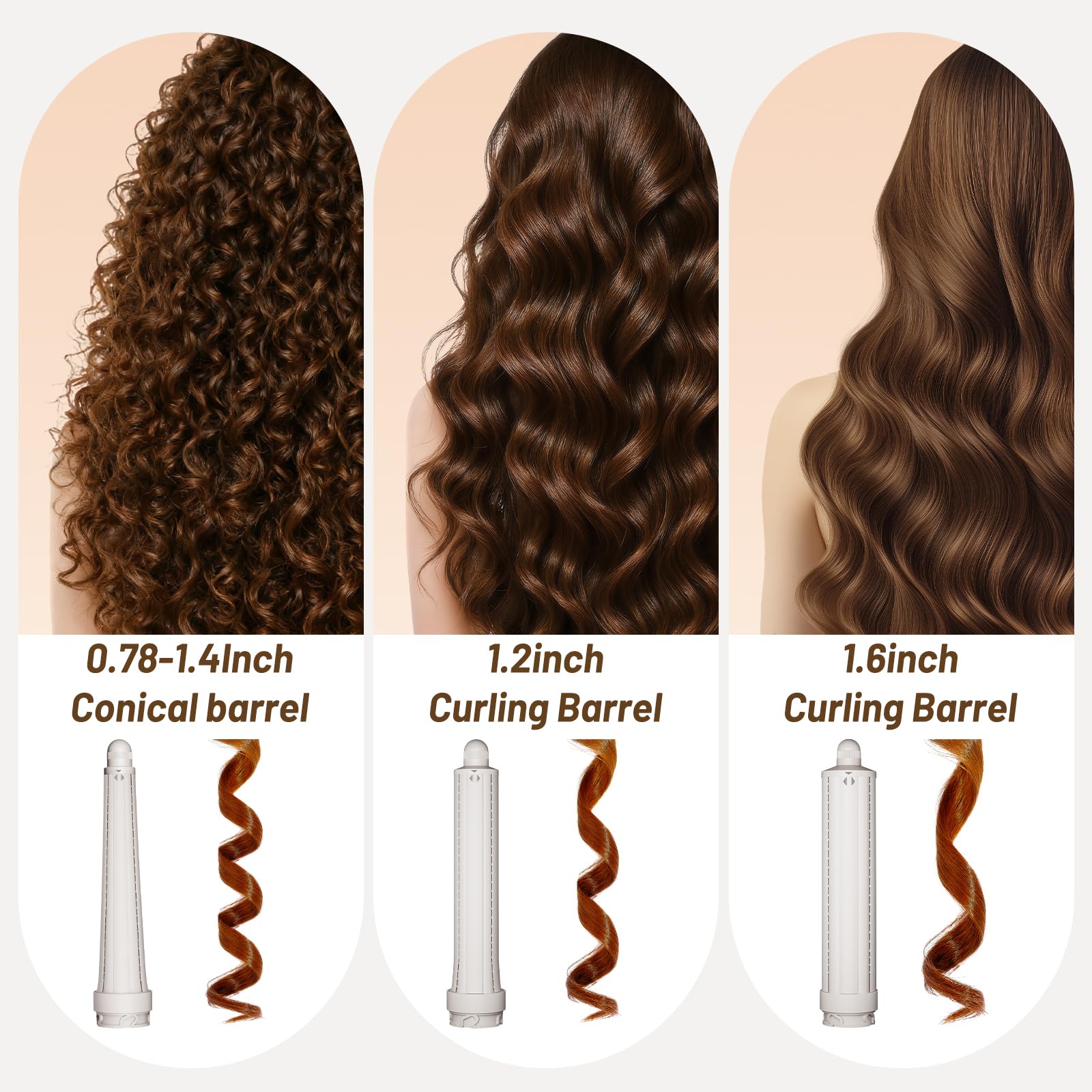 AFDD seamlessly switches curl directions mid-session, enabling mixed, face-framing hairstyles.