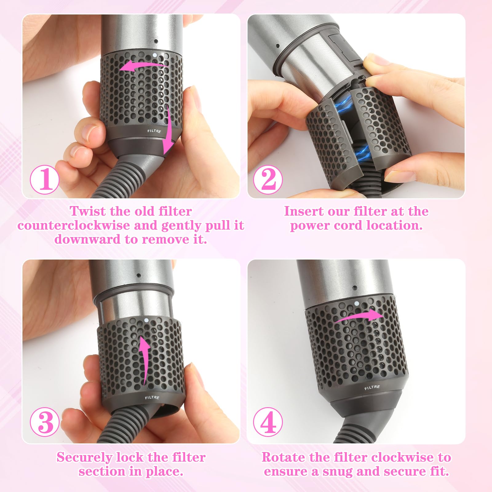 AFDD curling iron outer cover protects internal components while improving aesthetics.