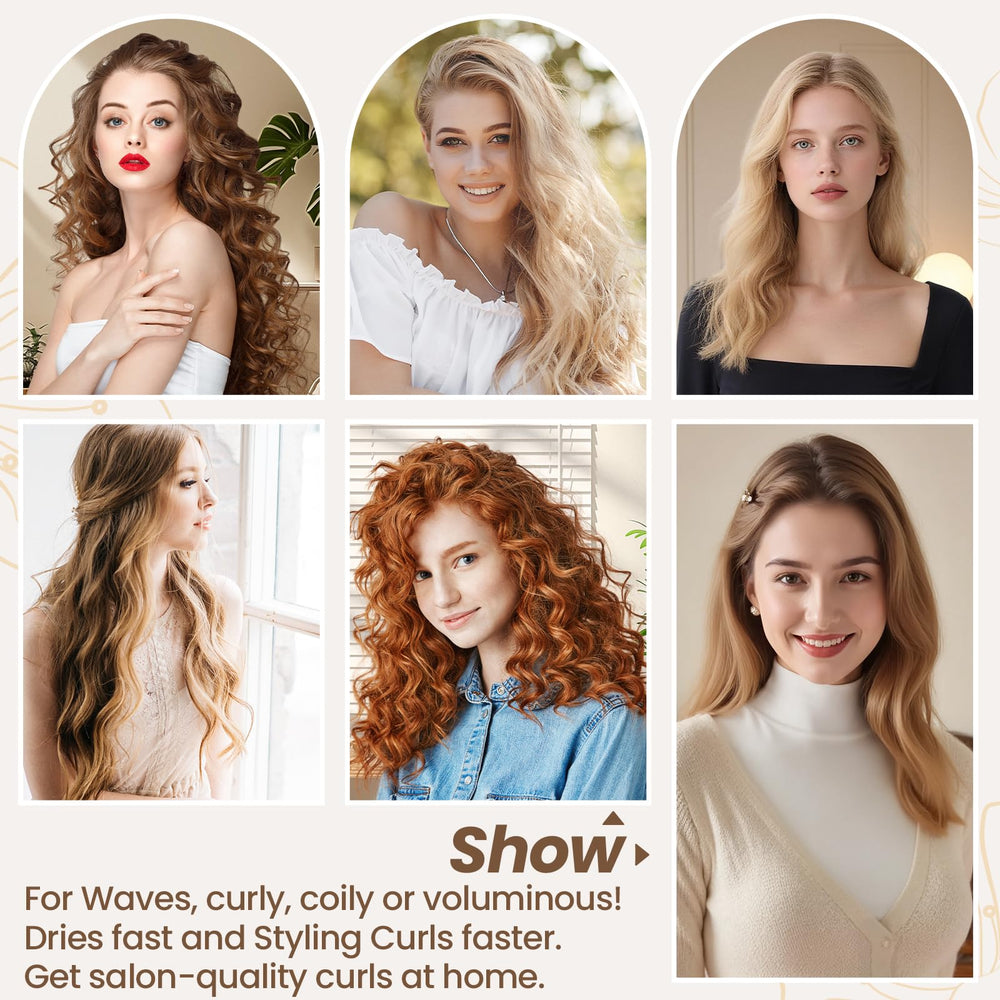 AFDD diffuser helps shorten drying time while preserving curl pattern.
