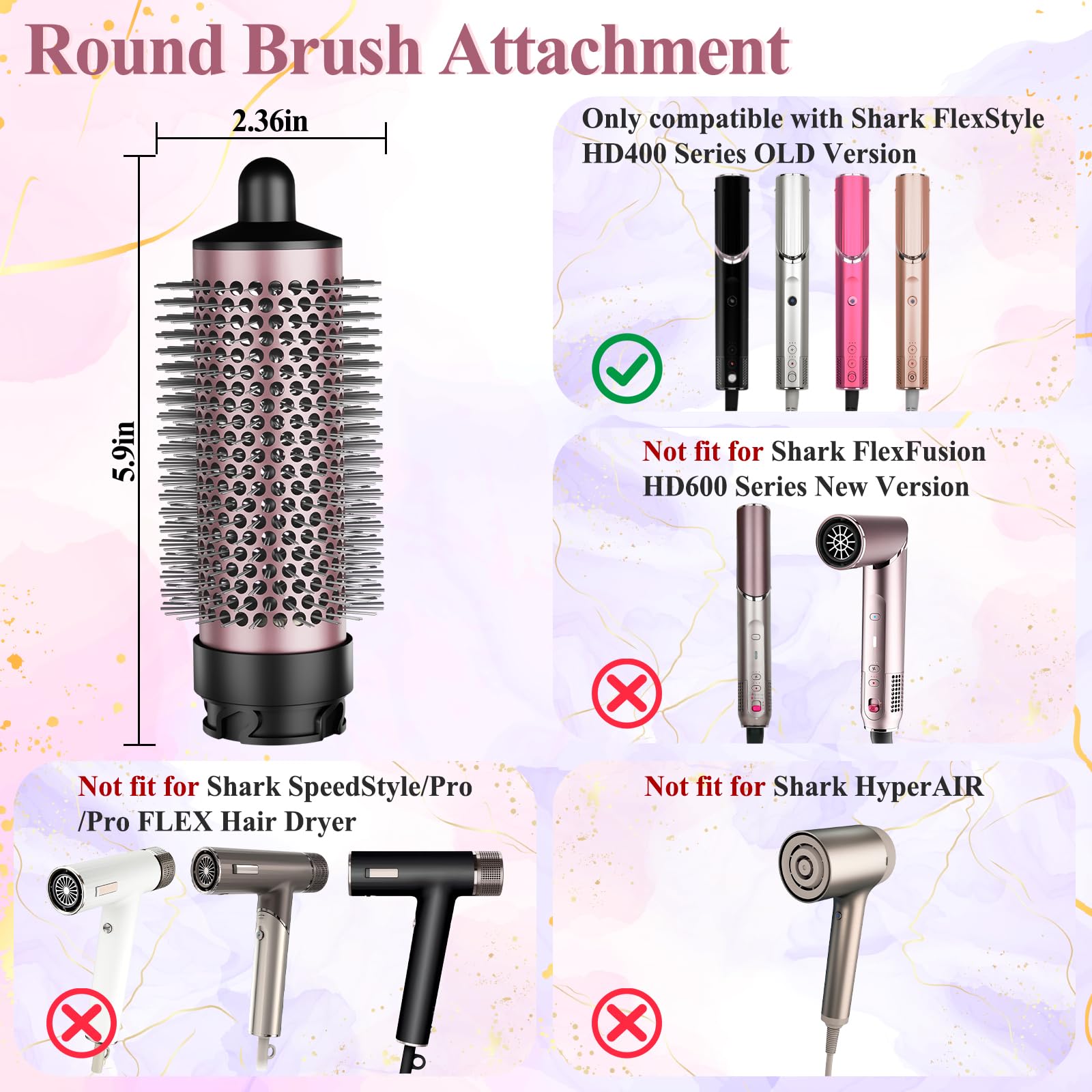 AFDD FlexStyle HD400-series brush closeup with smooth bristles glide.