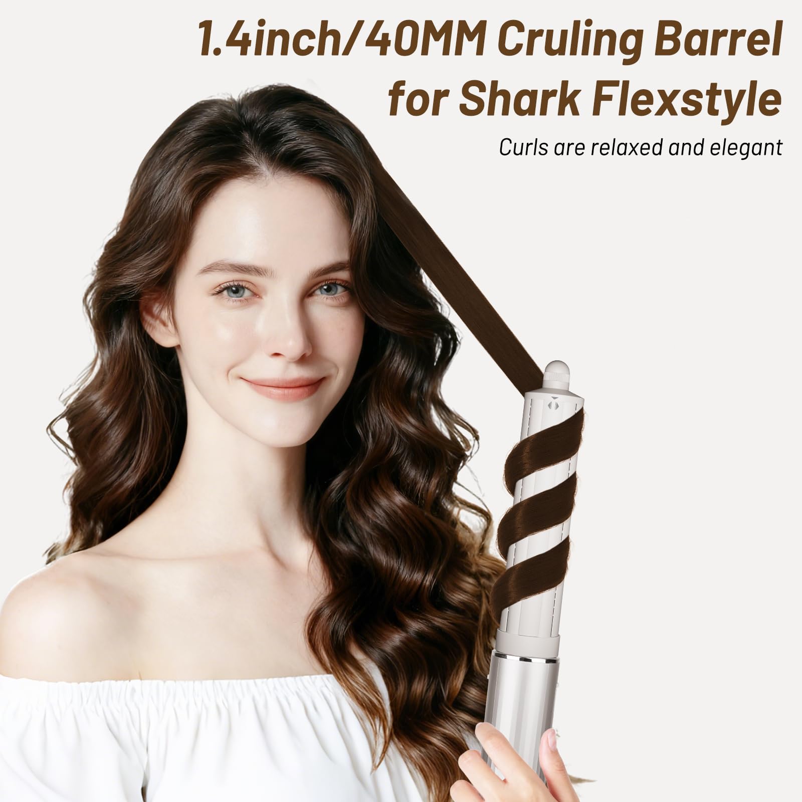 AFDD 1.6in barrel guides hair into place for steady, even curls without extra tools.
