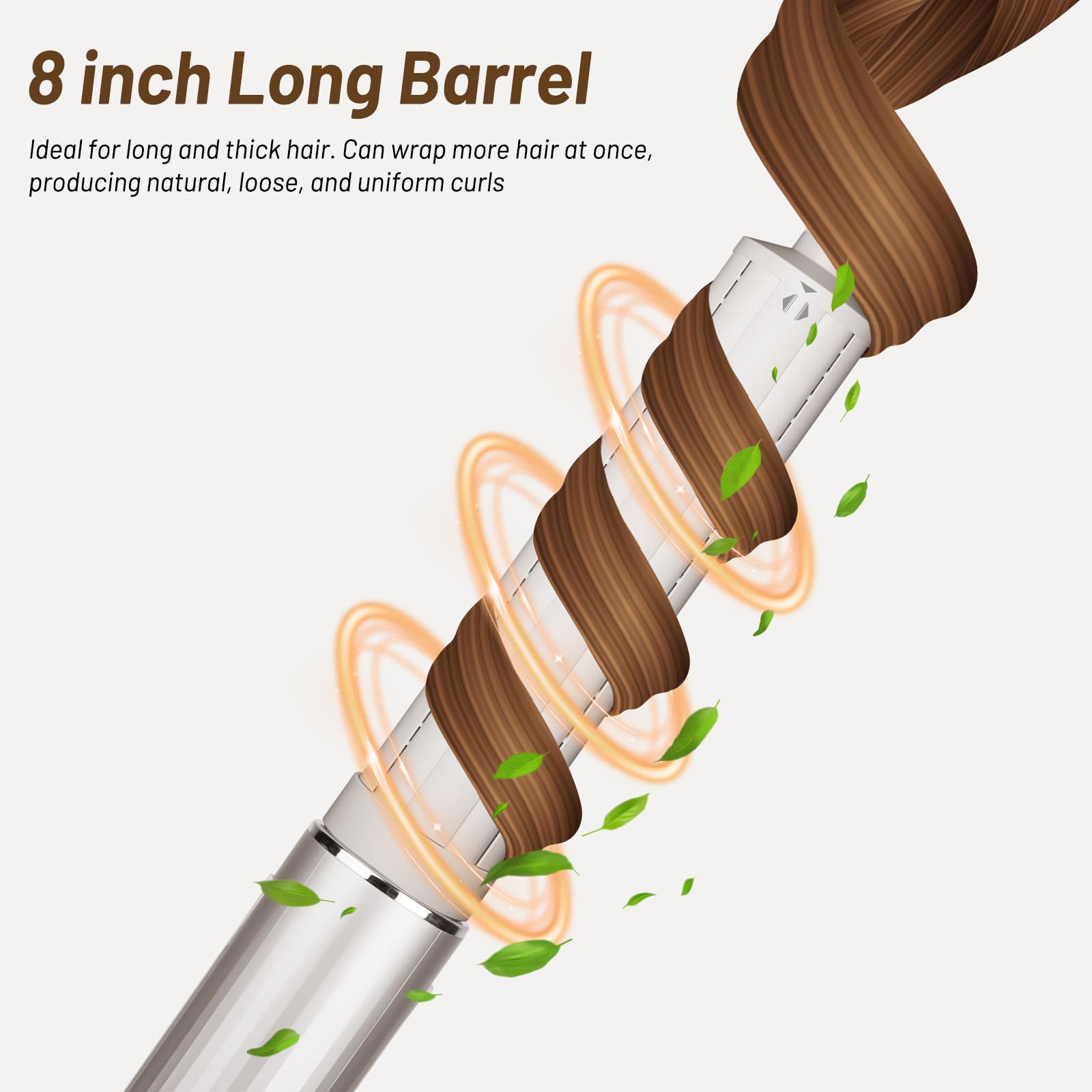 AFDD 1.6in barrel offers inward or outward curl options with a quick direction switch.