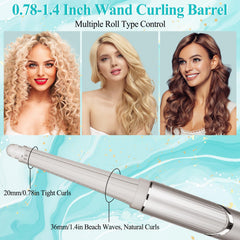 AFDD long-barrel curling attachment lifts hair near the scalp on medium to long lengths