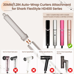 AFDD with Shark FlexStyle HD400 compatibility shown in side view.