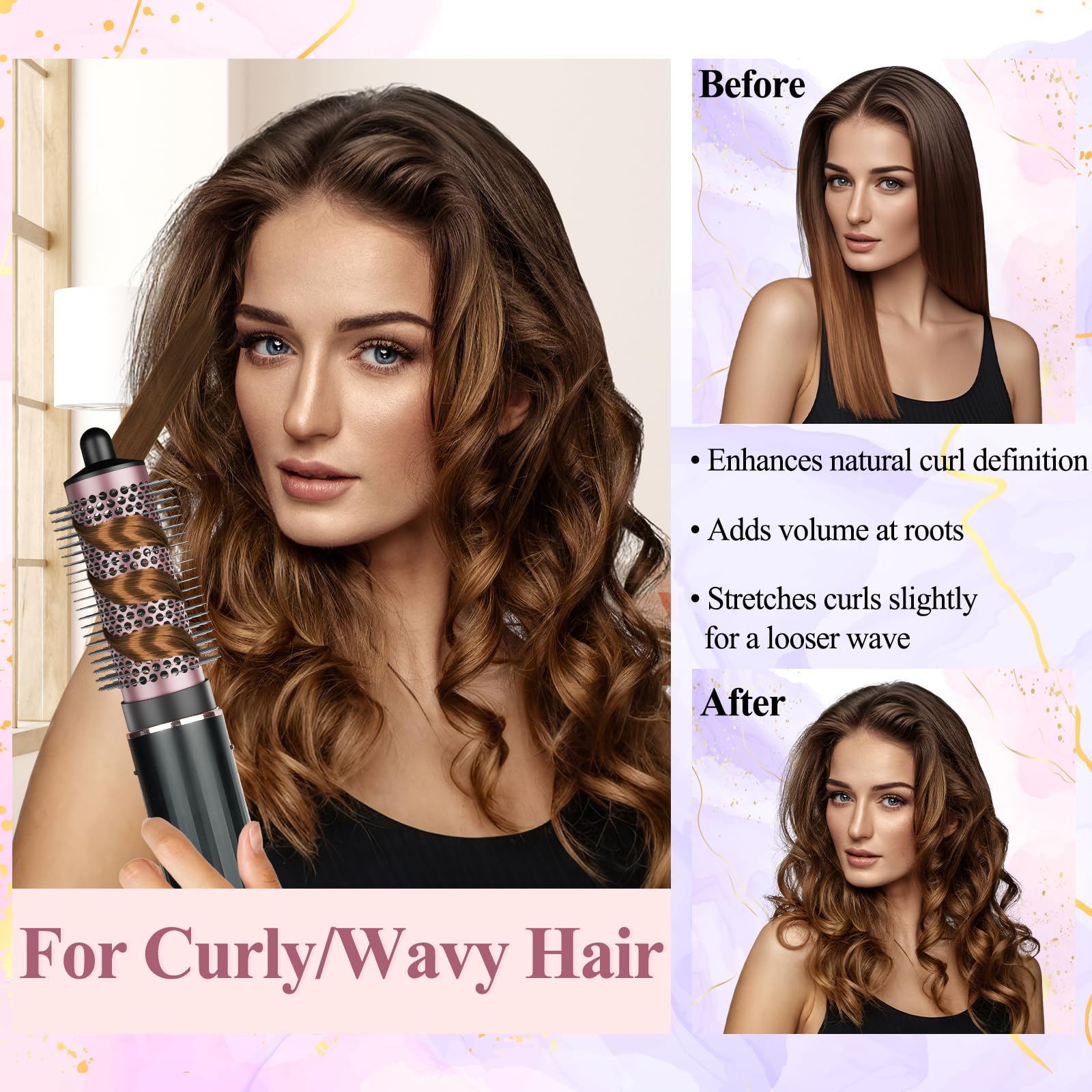 AFDD smooth-glide action enables comfortable styling with minimal pulling.