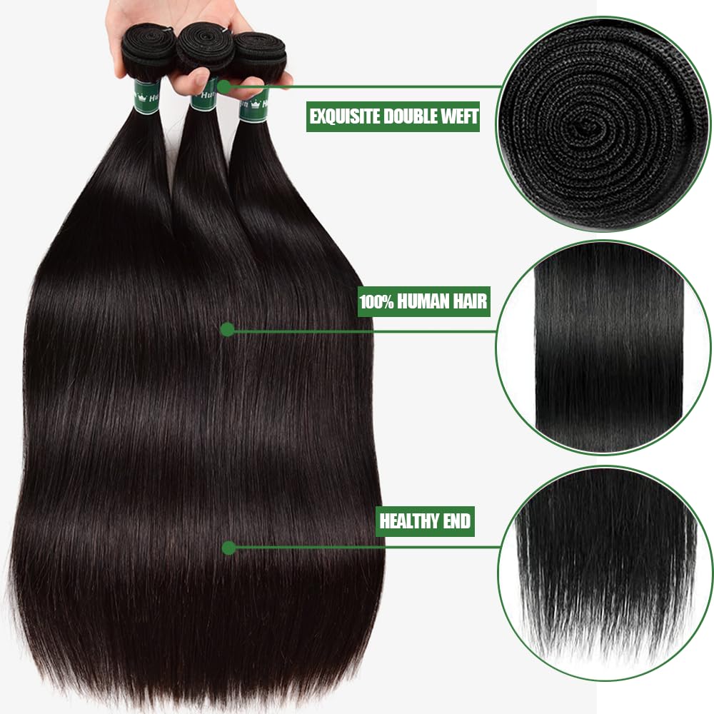 Afeier straight bundles 22-inch bundle wefts deliver smooth shine and volume.