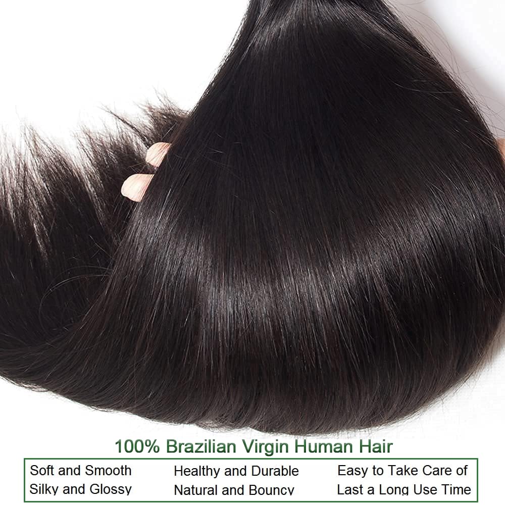 Afeier straight bundles 26-inch bundle wefts create dramatic length and thickness.