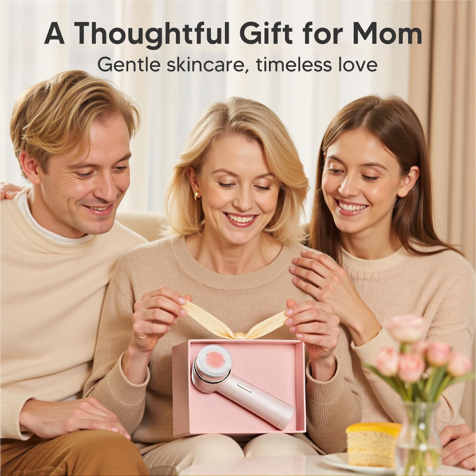 AFEIOFT soft-silicone-bristles emphasize gentle touch suitable for sensitive or active acne-prone teens.