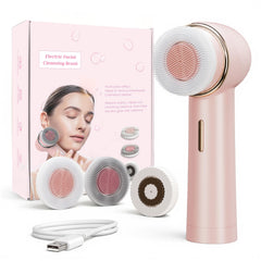 AFEIOFT teen cleansing brush pink closeup for gentle daily pore-cleaning and refreshed skin.