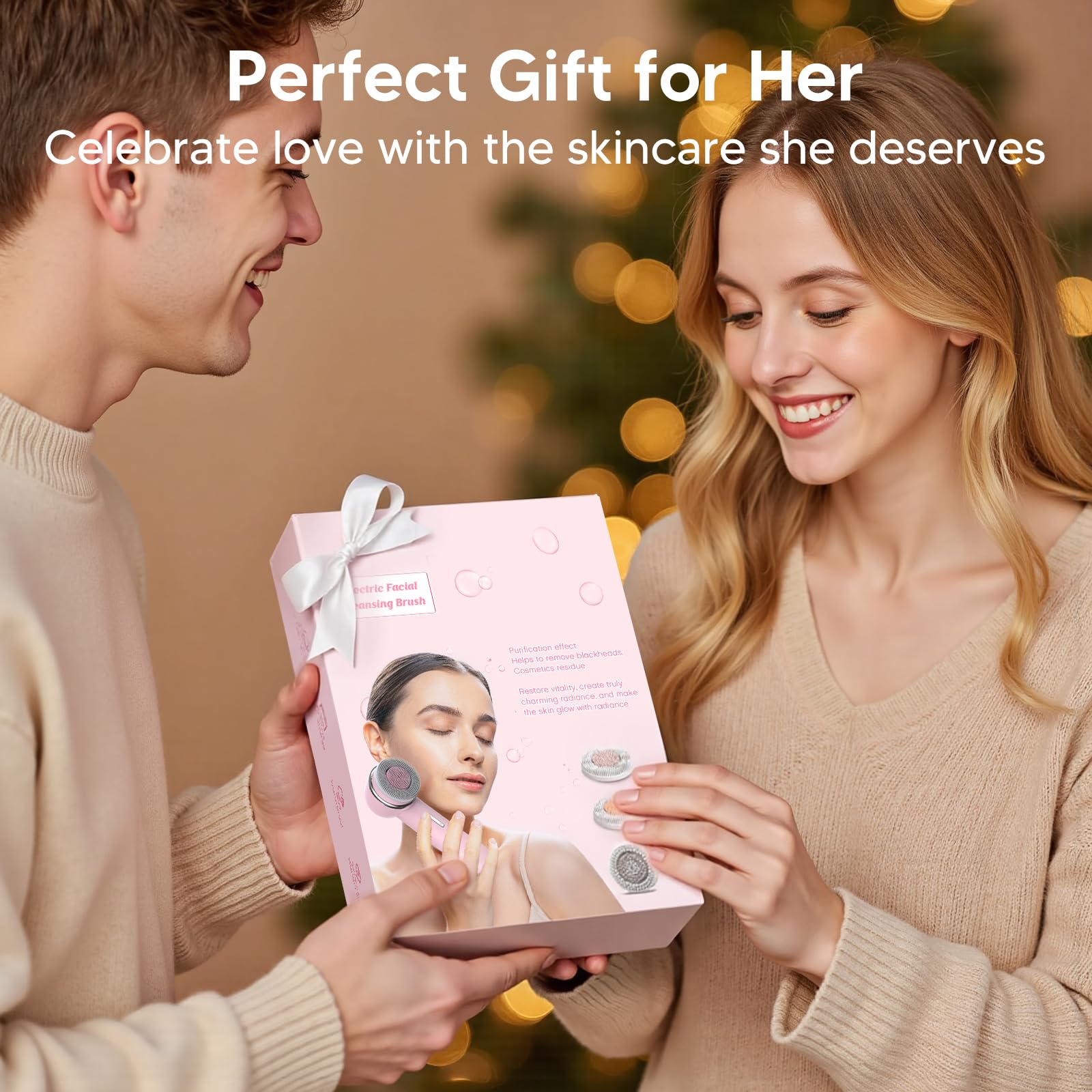 AFEIOFT USB-rechargeable brush illustrated for cord-free charging and mess-free mornings.